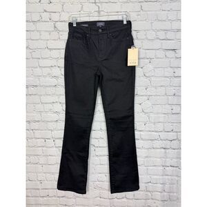 Not Your Daughters Jeans NYDJ High Rise Billie Mini Boot Black Women Size 2 NWT
